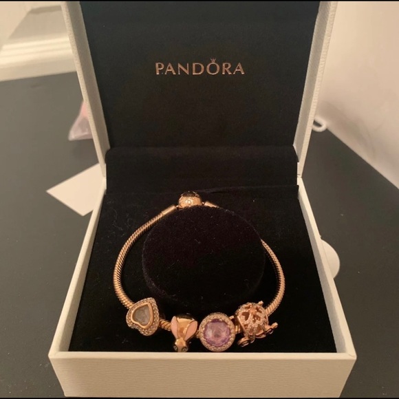 PANDORA Rose Gold Charm Bracelet - Picture 2 of 6